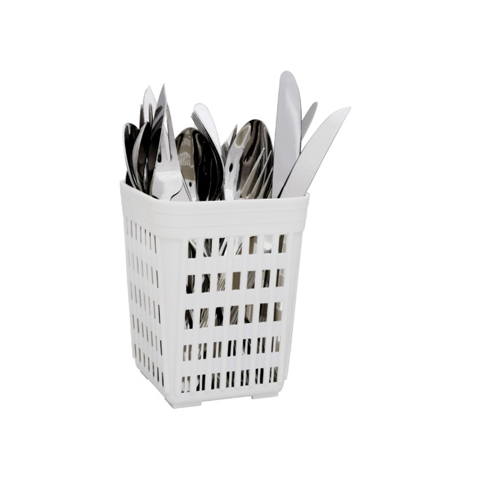sparse bottom square knife and fork basket