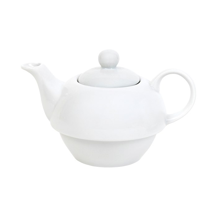 konvička na čaj 390 ml se šálkem 270 ml set a podšálkem 2v1 porcelán