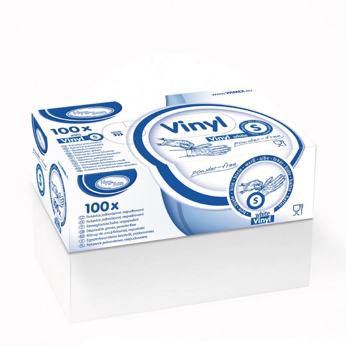 vinyl gloves white S