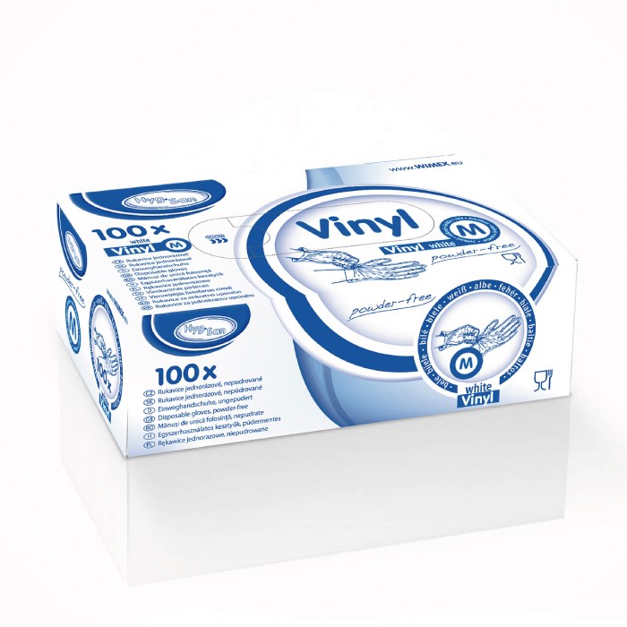 vinyl gloves white M