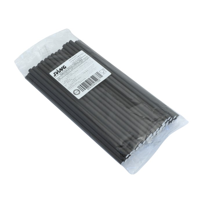 paper straw JUMBO 25 cm O 8 mm 100 pcs black