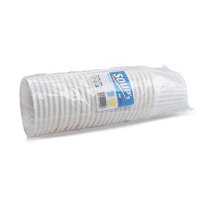 termo-miska "airpac" kulatá bílá 500 ml, pr. 11,5 cm /25 ks (XPP)