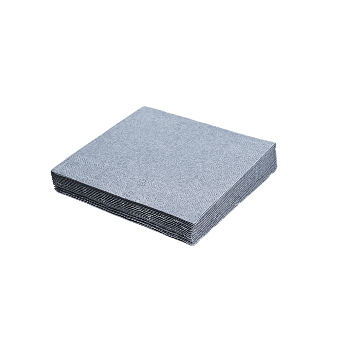 Napkins 3-ply 33x33cm silver