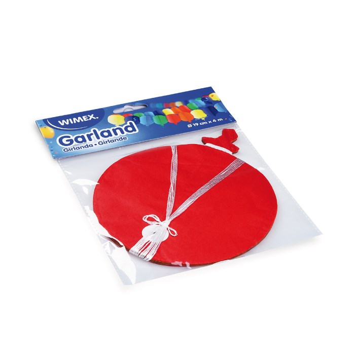 girlanda Balonky 4m pr. 20 cm papírová 1ks
