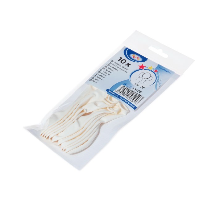inflatable balloons M 10pcs white