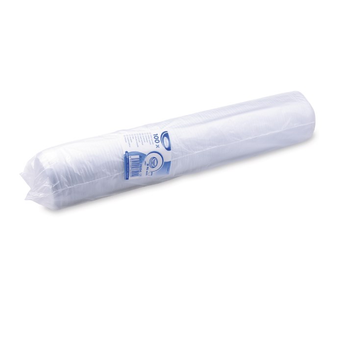 víčko vypouklé bílé pro papírové kelímky prům 90mm 100ks (PS)