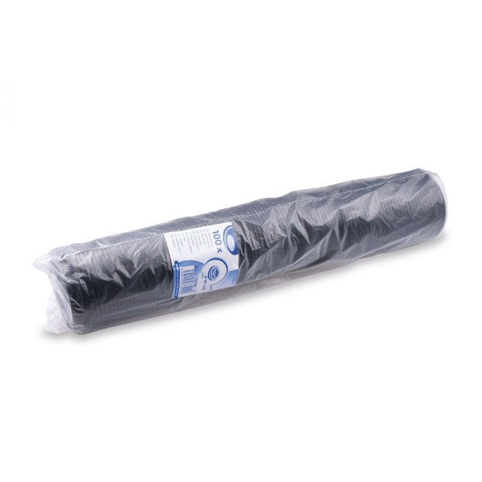 víčko vypouklé černé pro papírové kelímky prům 90mm 100ks (PS)