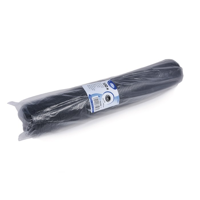 víčko vypouklé černé pro papírové kelímky prům 80mm 100ks (PS)