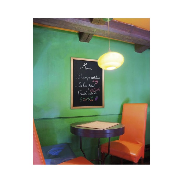 tabule popisovací nástěnná WOODY 40x60cm barva dub s popisovačem