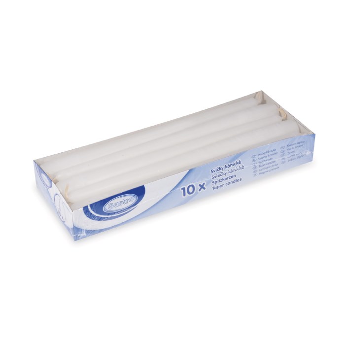 Taper candle 240 mm white