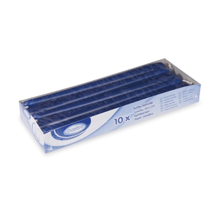Taper candle 240 mm dark blue