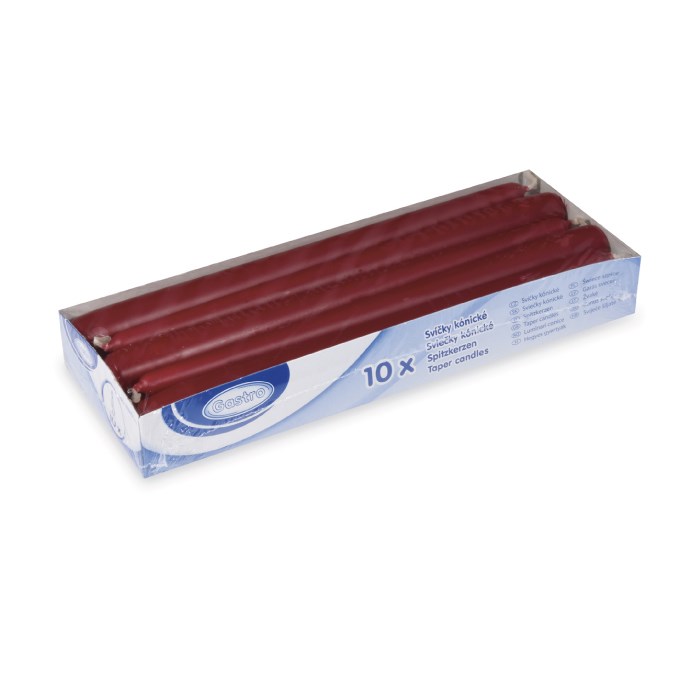 Taper candle 240 mm bordeaux
