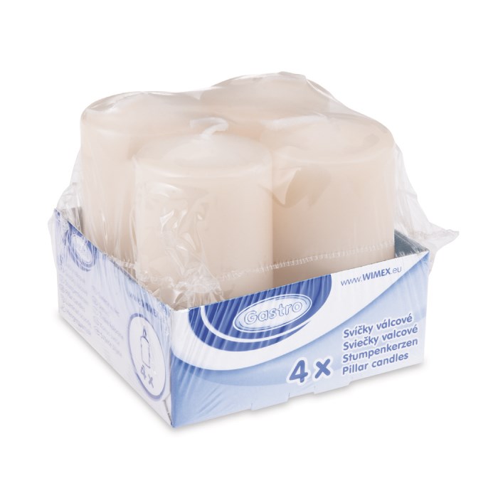 Pillar candle 40 x 80 mm white