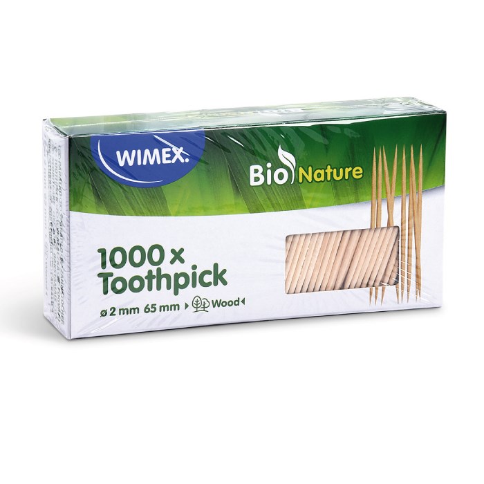 Wooden toothpicks 68 mm