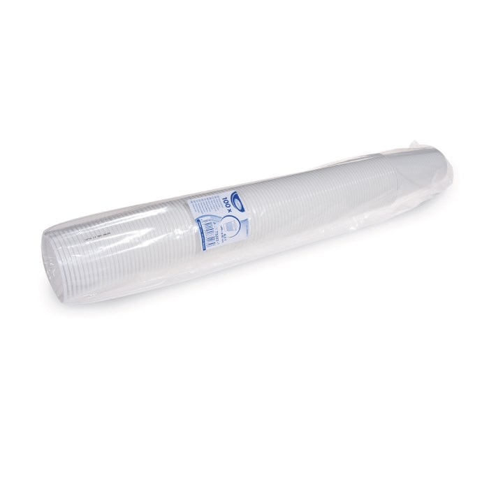 Drinking cup white 0,3 l (PP)
