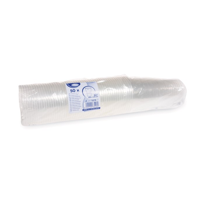 Drinking cup transparent 0,5 l