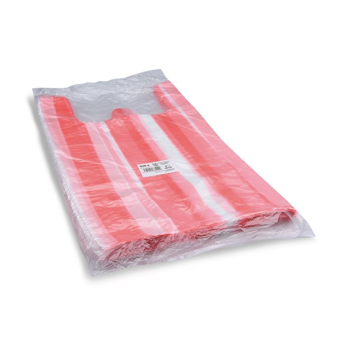 Carrier bag 10 kg striped 30