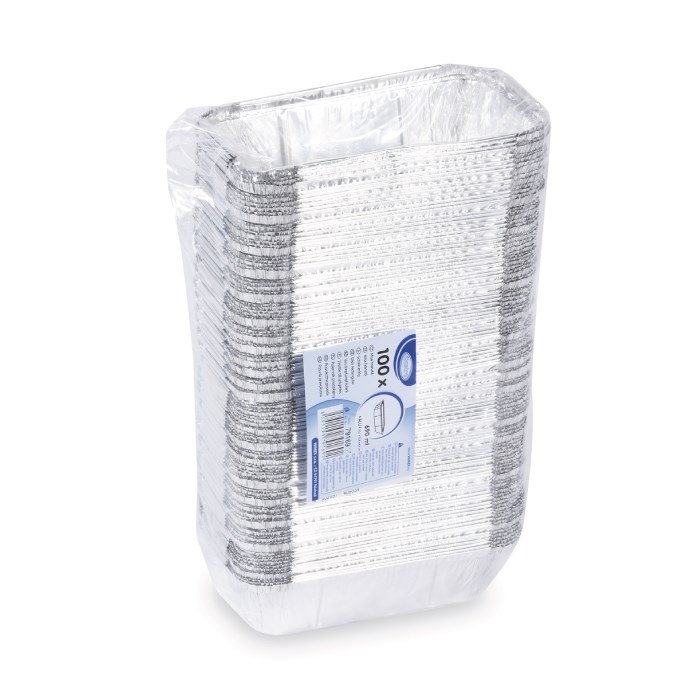 Dish rectangular 690ml/100pc.